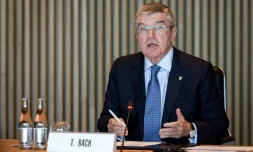 Thomas Bach le président du comité international olympique à Lausanne en Suisse le 3 Mars 2020.