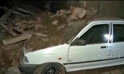 Capture d'écran d'une vidéo publiée le 8 novembre 2019 par Iran Press montre des dégùts dans un village à 120 km au sud-est de Tabriz en Iran aprÚs un séisme