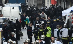 Vaste opération policière antiterroriste à Saint-Denis en lien avec les attentats de Paris, le 18 novembre 2015