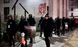 Intervention de police à Tolbiac, vendredi 20 avril 2018