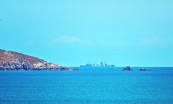 Un navire militaire chinois au large de l'île de Pingtan, proche de Taïwan, le 5 août 2022
