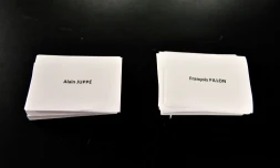 Les bulletins de la primaire de la droite et du centre dans un bureau de vote le 27 novembre 2016  à Bordeaux