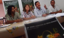Mardi 26 avril 2011: Conférence de presse de présentation de la 35ème foire agricole de Bras-Panon (photo: Mounice Najafaly)