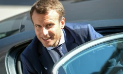 Le ministre français de l'Économie Emmanuel Macron à Colmar, le 25 août 2016