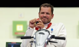 Le Français Tanguy De La Forest a été sacré au tir à la carabine position couchée 10 mètres (catégorie SH2) des Jeux paralympiques le 1er septembre 2024 à  Châteauroux
