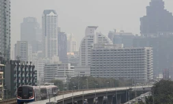 Forte pollution de l'air à Bangkok, le 24 janvier 2025 en Thaïlande