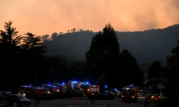 Feu de forĂȘt Ă BessĂšges (Gard) le 7 juillet 2022