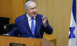 Le Premier ministre israélien Benjamin Netanyahu s'adresse à la Knesset (parlement), à Jérusalem, le 11 septembre 2019