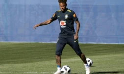 Neymar à l'entraînement, à Sotchi, le 13 juin 2018