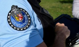 Un gendarme le 27 juin 2019 Ă Saint-Quentin-Fallavier