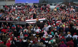 Le président américain Donald Trump lors d'un meeting de campagne à Martinsburg, le 26 octobre 2020 en Pennsylvanie