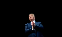 Le président américain  Donald Trump lors d'un discours à The Villages, en Floride, le 3 octobre 2019