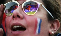Les fans des Bleus se préparent à soutenir leur équipe, comme lors de la demi-finale le 10 juillet 2018