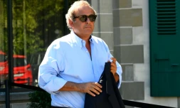 Michel Platini, président déchu de l'UEFA, le 25 août 2016 à Lausanne