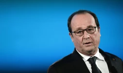 Le président François Hollande fait un discours à Nancy le 29 octobre 2015