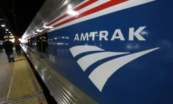 Un train Amtrak à Union Station en novembre 2017 à Washington