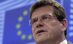 Le vice-président de la Commission européenne Maros Sefcovic, le 1er juillet 2015 à Bruxelles