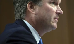 Le juge Brett Kavanaugh, candidat de Donald Trump à la Cour suprême, photographié ici le 5 septembre 2018, jouera gros lundi lors de son audition avec les sénateurs.