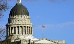 Le capitole de l'Utah, Ă Salt Lake City, le 2 avril 2001