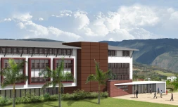 Illustration du centre d'affaires de Beauséjour qui hébergera le nouveau siège de la Caf (Photo D.R.)