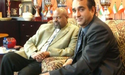 Richard Apavou (à droite) en compagnie d'Obaid Mlaba, maire de Durban (Afrique du Sud)(Photo D.R.)