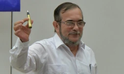Le chef suprĂȘme des Farc, Timoleon Jimenez alias "Timochenko", le 23 juin 2016 Ă La Havane