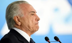 Le président brésilien Michel Temer sle 26 juin 2017 à Brasilia