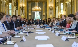 Le conseil des ministres autour du président Emmanuel Macron, le 22 juin 2017