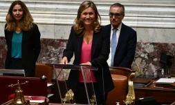 Yaël Braun-Pivet de Renaissance élu première présidente de l'Assemblée nationale, à Paris le 28 juin 2022