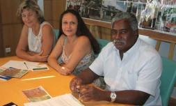 Lors de la présentation de la 4ème édition de In tan pou kol ansanm (Photo D.R.)