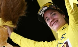 La Néerlandaise Marianne Vos toujours en jaune après la 6e étape du Tour de France à Rosheim, le 29 juillet 2022 