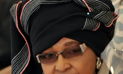 Winnie Mandela, l'ex-épouse de Nelson Mandela, Pretoria, 5 novembre 2009