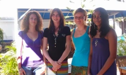 Mardi 24 mai 2011 - Inès, Maud, Hélène et Raïssa, les quatre étudiantes en BTS DARC à l'origine de "Manger un coup sans surcoût" (Photo Emilie Sorres)