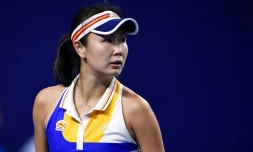 La joueuse de tennis Peng Shuai le 3 novembre 2017 au tournoi de Zhuhai (Chine)