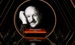 Une image de l'acteur américain Gene Hackman lors de la 97ème cérémonie des Oscars à Hollywood, en Californie, le 2 mars 2025 
