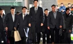 L'héritier de l'empire Samsung Lee Jae-Yong à son arrivée pour une audition le 13 février 2017 à Séoul