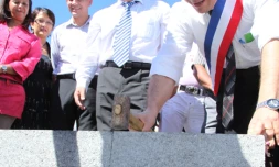 Vendredi 3 juin 2011 - La première pierre de l'école Fayard II est posée