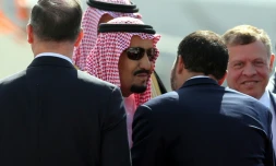 Le roi d'Arabie Saoudite, le 27 mars 2017, en Jordanie