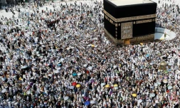 Des pèlerins musulmans à la Grande Mosquée de La Mecque, le 14 septembre 2016, en Arabie saoudite