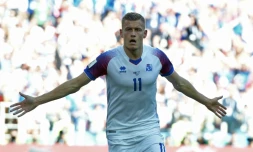 L'Islandais Alfred Finnbogason, auteur du but égalisateur face à l'Argentine lors du Mondial, le 16 juin 2018 à Moscou