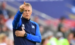 Le sélectionneur islandais Heimir Hallgrimsson lors du match contre l'Argentine, le 16 juin 2018 à Moscou