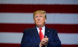 Le président américain Donald Trump lors d'un meeting à Tupelo, le 1er novembre 2019 dans le Mississippi