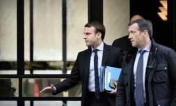 Emmanuel Macron à Paris le 26 avril 2017