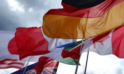 Les drapeaux des membres du G7