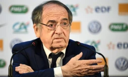 Le président de la Fédération Française de Football, Noël Le Graët, à Istra, à l'ouest de Moscou, le 4 juin 2018, au cours d'une conférence de presse 
