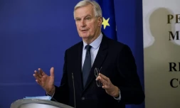 Le négociateur en chef de l'Union européenne pour le Brexit, Michel Barnier, le 19 décembre 2017 à Sofia
