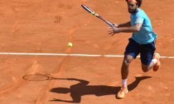 Jo-Wilfried Tsonga au Masters 1000 de Monte-Carlo, le 18 avril 2017