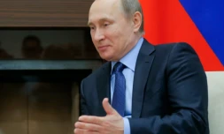 Le président russe Vladimir Poutine dans la résidence de  Novo-Ogaryovo près de Moscou, le 31 mars 2016