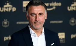 L'entraîneur de Nice, Christophe Galtier, lors de la soirée de remise des trophées UNFP le 15 mai 2022 à Paris
