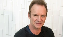 Sting pendant une interview à l'AFP à New York le 28 septembre 2016